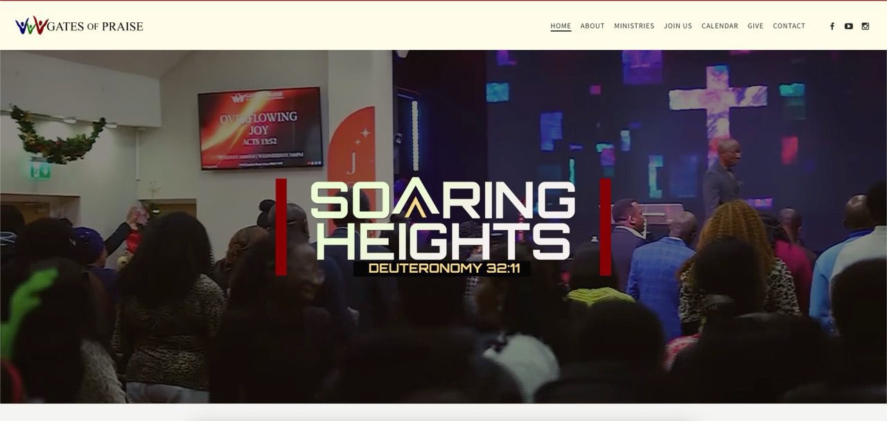 Gates of Praise Church Web Design Project