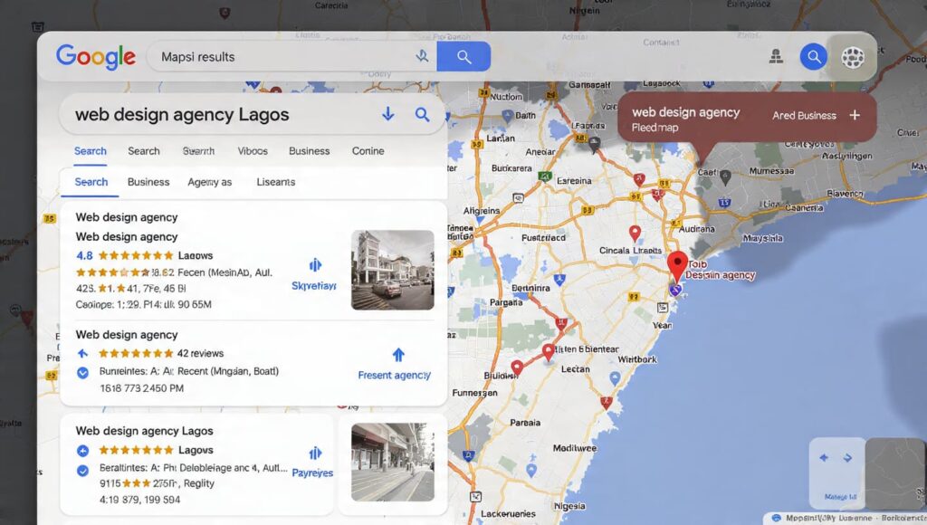 no local SEO Nigeria Google Business Profile map pack local search results