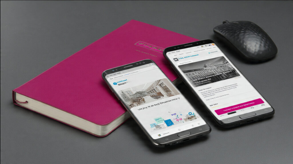 Nigerian business website loading on Android phone showing mobile-first responsive design
