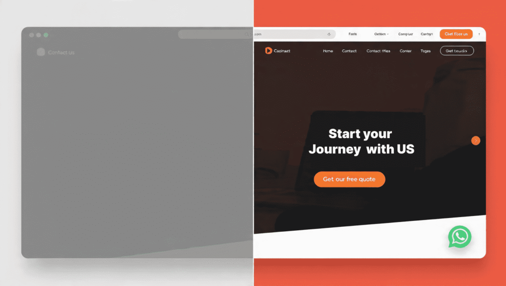 missing CTAs Nigeria sites weak CTA versus strong CTA button comparison